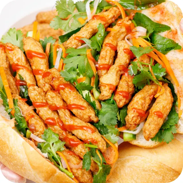 Kimvy Kitchen Fried Fish Cake Sandwich menu image