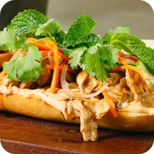 Kimvy Kitchen Shredded Chicken Sandwich menu image