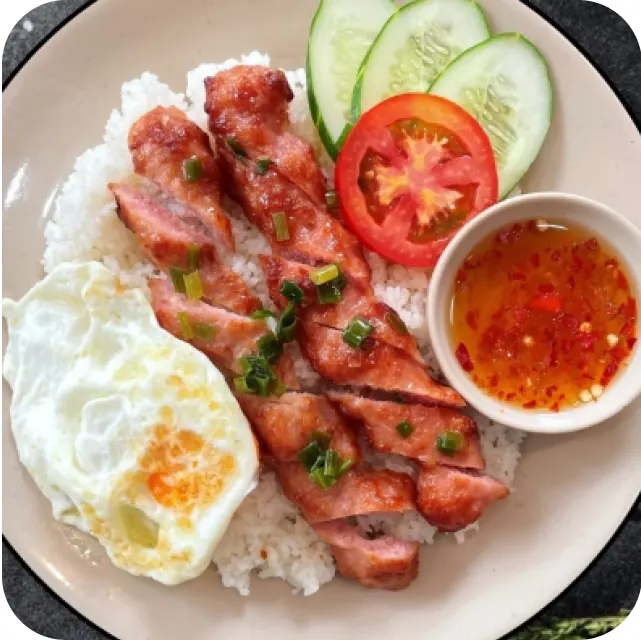 Kimvy Kitchen Broken Rice w/Grilled Meat Roll menu image