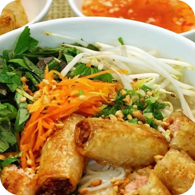 Kimvy Kitchen Rice Vermicelli w/Egg rolls menu image